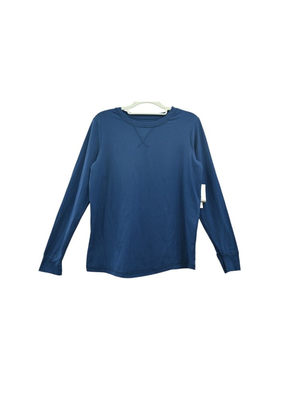 NWT Roudelain Cozy Luxe Long Sleeve Crew Neck Lounge Tee Sz XS Blue Depths
